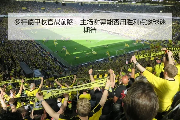 多特德甲收官战前瞻：主场谢幕能否用胜利点燃球迷期待