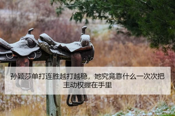 孙颖莎单打连胜越打越稳，她究竟靠什么一次次把主动权握在手里